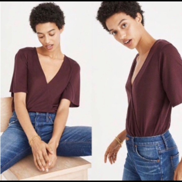 Madewell Crossover Bodysuit - Picture 1 of 6